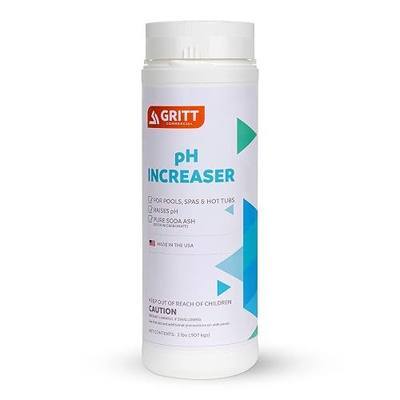 pH Increaser | pH up | Swimming Pool, Spa and Hot Tub Chemicals | Raise pH Levels | Soda Ash | Natural 100% Pure Sodium Carbonate Granules | pH Balance | Indoor and Outdoor Pools 2lbs