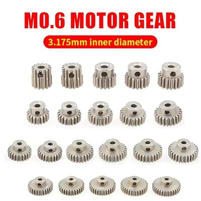 3pcs M0.6 3.175mm 13T 15T 17T 18T 20T 22T 24T 28T 30T 33T Aluminum Alloy Metal Pinion Motor Gear for 1/10 Rc Model (31T-32T-33T)