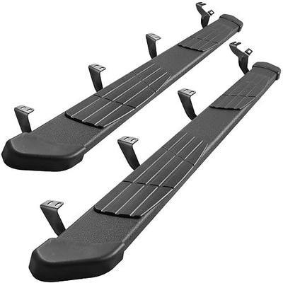 6.5" Running Boards Compatible with 2022-2026 Toyota Tundra Crewmax Cab(4 Full-Size Door), Black Flat Oval Running Boards 2 Piece Set Tundra Side Steps Step Bars Come with 8 Brackets.