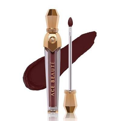 Ace Beauté Pout Perfect Liquid Lipstick Matte Long Lasting Non Sticky High Impact Color-Own It (Burgundy)