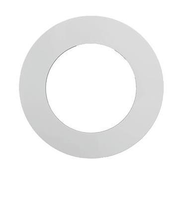 Trim Rings Plastic Ring 10" Inch Recessed Light Ring for Can Lights Lightening Fixture Multi-Colors Black or White (White, 1 Trim Ring)