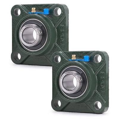XIKE 2 Pcs UCF205-15 Bore 15/16" Pillow Block Square Flange Mounted Ball Bearings.