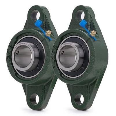XIKE 2 Pcs UCFL206-18 Bore 1-1/8" Pillow Block Flange Mounted Ball Bearings.