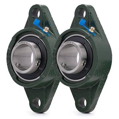 XIKE 2 Pcs UCFL207-23 Bore 1-7/16" Pillow Block Flange Mounted Ball Bearings.