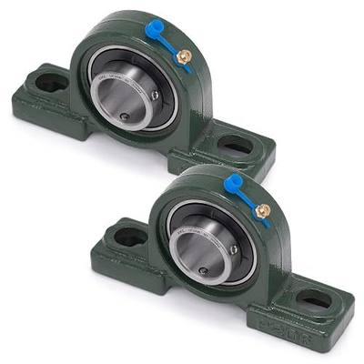 XIKE 2 Pcs UCP206 Bore 30 mm Pillow Block Mounted Ball Bearings. | Solid Cast Iron Base and Self Aligning Chrome Sealed Bearings