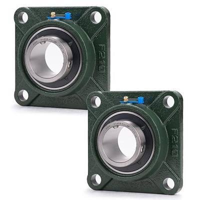 XIKE 2 Pcs UCF210-31 Bore 1-15/16" Pillow Block Square Flange Mounted Ball Bearings.