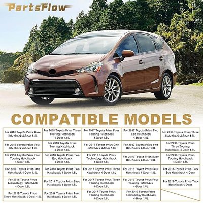 PartsFlow Engine Splash Shield Compatible With 2016 2017 2018 Toyota Prius TO1228224 5141047020
