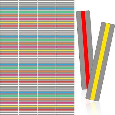 Yexiya 100 Pack Guided Reading Strips Line Reader Highlight Strips Overlay Highlight Bookmarks Help with Dyslexia for Student Classroom Teacher Supply Kids Children(Multicolor)