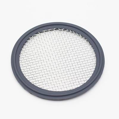 HFS(R) 3" Tri Clamp Screen Gasket FKM w/Stainless Screen 10 Mesh (2000 μm)