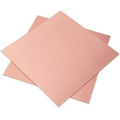 2 Pieces 99.9% Pure Copper Sheet, 6" x 6", 24 Gauge(0.5mm) Thickness, Film Attached Copper Plate, Great for Jewelry, Crafts, modelers