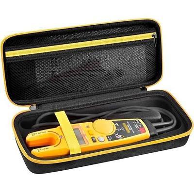 PAIYULE Hard EVA Meter Case for Fluke T6-1000, T5-600, T5-1000, T6-600 | Molded Interior, 360-degree Zipper Opening, Mesh Pocket, Black, Case Only