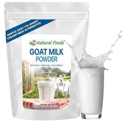 Z Natural Foods Goat Milk Powder - Pure Netherlands Full Cream Milk, Powdered Goat Milk, Highly Nutritious, Easy Digestion - Whole Goats Milk for Adults for Smoothies, Cooking, Baking, 5 lbs