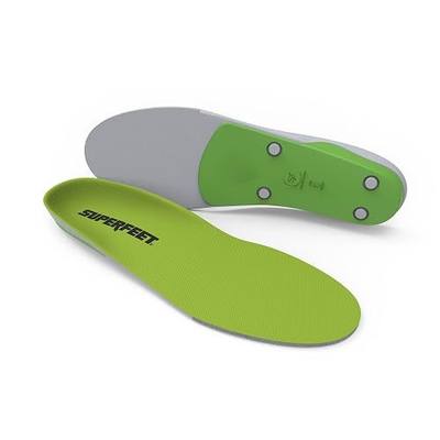 Superfeet All-Purpose Support High Arch Insoles (Green) for Active Lifestyle with High Arch Support - Men 2.5-5 / Women 4.5-6