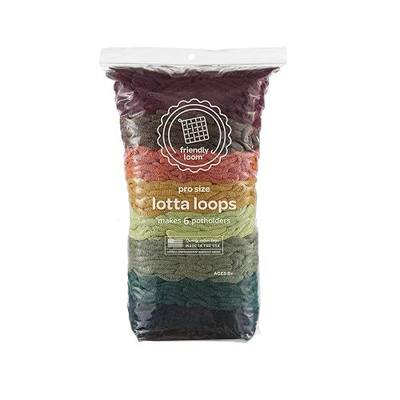 Friendly Loom Quality Cotton Weaving Loops in Earthtone Inspired Colors – 10” PRO Size | Weave 6 Functional Potholders | Made in the USA