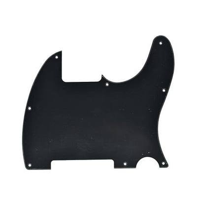 KAISH 8 Hole Tele Blank Guitar Pickguard Tele Pick Guard Scratch Plate for Telecaster Esquire Matte Black 1 Ply
