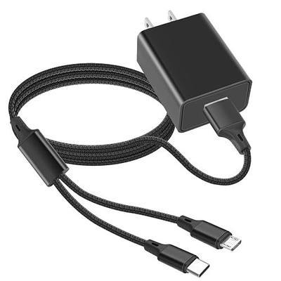 Fast Charger for Old and New Kindle,Paperwhite,Oasis, Voyage, DX, Keyboard, Touch,Kids Edition; Fire HD 7 8 10,Kids Pro,Fire Max-6Ft USB to Micro-USB and USB-C Braided Cable