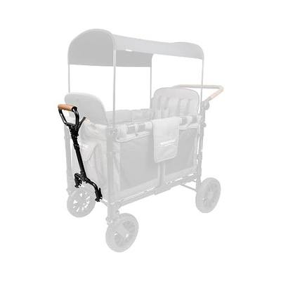 WonderFold Stroller Wagon Pull Handle - Adjustable Height Handle with Faux Leather Grip - Easy-Install Wagon Attachment - Compatible with W- & L-Series Models