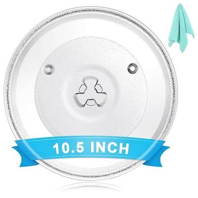 10.5" Universal Microwave Plate Replacement Glass Turntable | Fits GE, Panasonic, Magic Chef, Hamilton Beach, Oster, and More