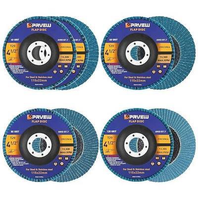 Flap Discs 4 1/2 Inch 5-Pack,4.5" x 7/8" Premium Zirconia Grinding Wheels Abrasive Flap Discs