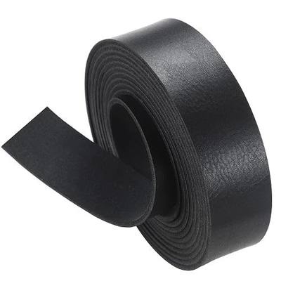 Picheng Leather Strap 1 Inch Wide 100 Inches Long, Leather Strips for DIY Craft Projects,Leather Belt Strap for Pet Collars, Traction Ropes,Tooling (Black) | Easy to Cut 100 Inch Long Soft Leather Strips - Durable Leather Belt Strap for DIY Craft Pet Collars Tooling (Black)