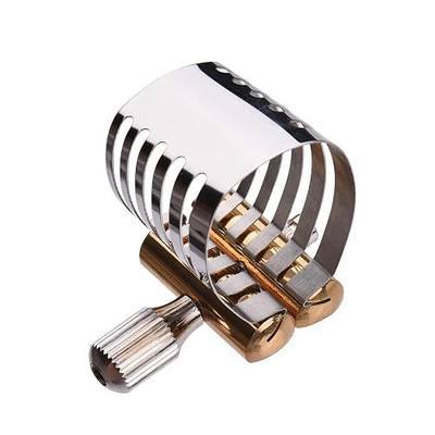 Single Screw Adjustment Saxophone Ligature Compact Durable Sax Ligature for Soprano Saxophone
