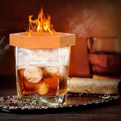 Bourbon Whiskey Gifts for Men Dad - Cocktail Smoker Kit with Torch, Birthday Anniversary Unique Gifts for Men Dad Boyfriend Husband Grandpa, Smoked Bourbon Kit, Mens Gifts Ideas