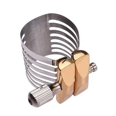 Single Screw Adjustment Saxophone Ligature Compact Durable Sax Ligature for Soprano Saxophone