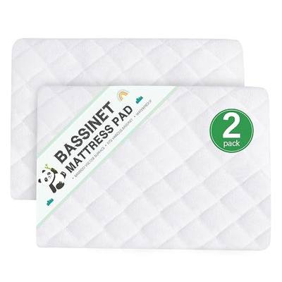 Waterproof Bassinet Mattress Protector Fits 19" x 33" BabyBond, KoolaBaby | Fits Papablic, HARPPA and RICUTON Bassinet, Ultra Soft Breathable, Washer & Dryer