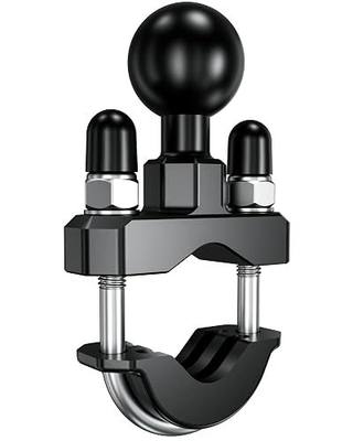 BRCOVAN 1'' Ball Handlebar U-Bolt Mount, Fit Rails Diameter 0.5'' to 1.26'' | Compatible with RAM Mounts B Size 1 inch Ball Double Socket Arm & Bike Motorcycle Phone Holder