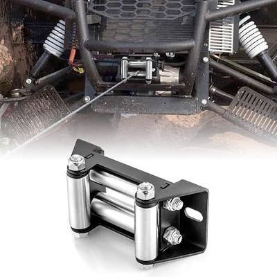 WeiSen 4 7/8" 4 Way Winch Roller Fairlead Fit 2000-3500 LBs ATV/UTV Winch | 124 MM Universal Mount Cable Guide,Bolt Centers
