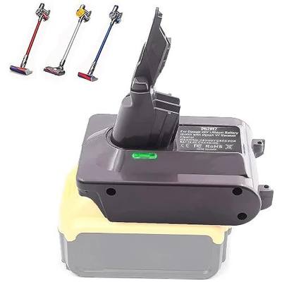 TPDL for Dyson V7 Battery Adapter, for Dewalt 20V Battery Convert to for Dyson 21.6V V7 Handheld Vacuum Converter Absolute, Motorhead Pro, Trigger, Fluffy HEPA Li-ion SV11 Battery(Fit for V7 Series)