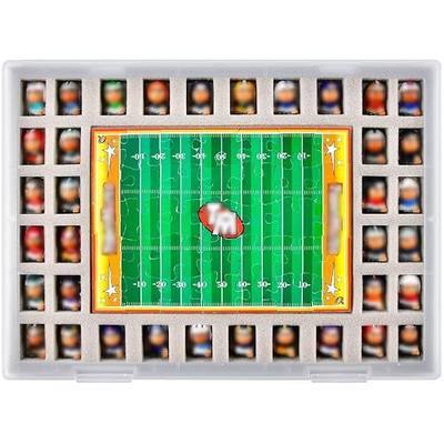 Xuerdon Toys Collector Box Compatible with Teenymates for Party Animal Football Baseball Basketball Hockey Series Mini Figures, Storage Organizer for Blind Bags Set Mystery Pack(Case Only)-Transparent