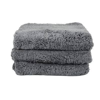 Maxshine Universal Microfiber Towels – 600GSM Edgeless Design – Ultra-Soft, High-Absorbency Towels for Car Detailing, Polishing & Scratch-Free Cleaning (Grey, 16" x 16" (3-Pack))