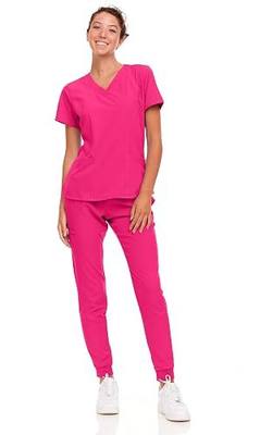 Natural Uniforms Womens Cool Stretch Jogger Scrub Set with Regular and Petite Sizes