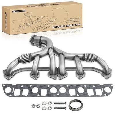 A-Premium New Stainless Steel Exhaust Manifold Kit W/Gaskets Fit for Jeep Grand Cherokee 1993-1998, Wrangler 1991-1995 1997-1999, Cherokee 1991-1999, Comanche, TJ, 4.0L, Replaces 33007072, 4883385