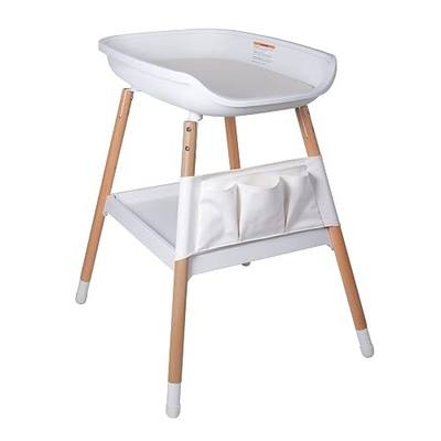 Beberoad Love Baby Changing Table (White) | Height Adjustable, Easy to Clean, Easy Assembly, Soft Pad, Large Storage Rack, Stable Structure