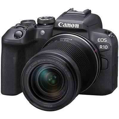 Canon EOS R10 RF-S18-150mm F3.5-6.3 is STM Lens Kit, Mirrorless Vlogging Camera, 24.2 MP, 4K Video, DIGIC X Image Processor, High-Speed Shooting, Subject Tracking, Compact, for Content Creators Black