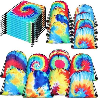 Lothee Drawstring Bags, Kids Party Favor Goody Backpacks | Polyester, Lightweight Foldable Pouches, Reusable for Girls Boys Birthday, Baby Shower, Camping Travel Themed Kid Events