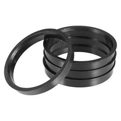 ACROPIX 71.5mm to 63.5mm Universal Car Hub Centric Rings Black - Pack of 4