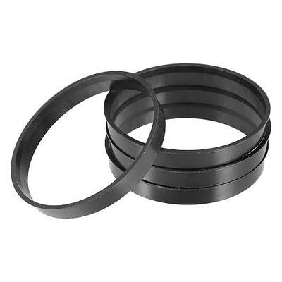 ACROPIX 71.5mm to 67.1mm Universal Car Hub Centric Rings Black - Pack of 4