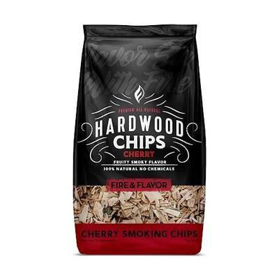 Fire & Flavor Premium 100% All Natural Hardwood Smoking Chips, Works With All Grills, Cherry