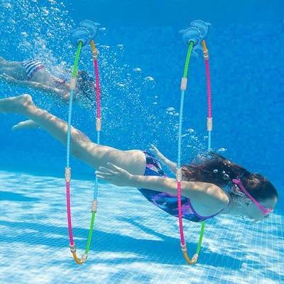 Pool Ring Toys, 2-Pack Water Sports Swim Rings for Kids, Underwater Swim Thru Ring for Pool, Ideal Pool Games Toy for Kids Aged 5, 6, 7, 8, 9, 10, 11,12