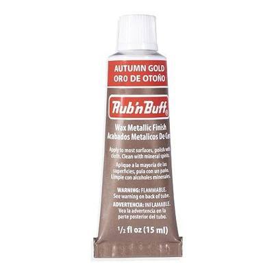 AMACO Rub n Buff Wax Metallic Finish - Rub n Buff Autumn Gold 15ml Tube - Versatile Gilding Wax for Finishing Furniture Antiquing and Restoration - Rub and Buff Colors Single Tube