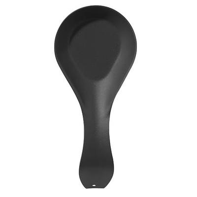 OGGI Stainless Steel Spoon Rest- Long Handle Holds Kitchen Utensils in Place, Great Spoon Rest for Counter, Stove Top, or Coffee Station; Kitchen Accessories, Utensil Rest, Black