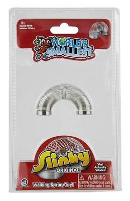 Worlds Smallest Slinky, Fidget Toy, Multicolor, 8.625x5.6x1.5 Inches