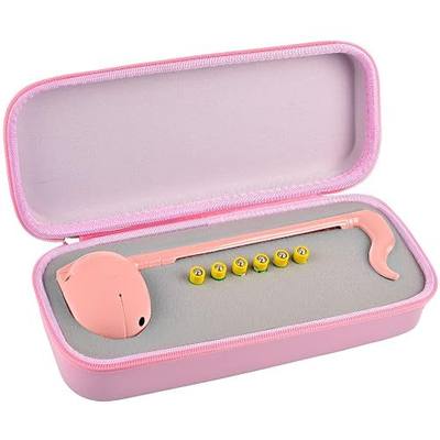 PAIYULE Case Compatible with Otamatone Japanese Electronic Musical | Instrument Portable Synthesizer by Cube/Maywa Denki, Storage Holder Only Fits for Regular (Box Only) (Pink)