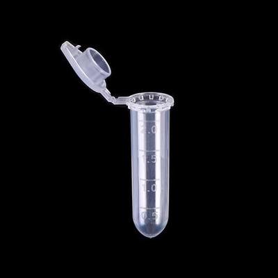 2ml 500 Pcs Microcentrifuge Tubes with Snap Cap Polypropylene | Sterilized Clear Graduated Plastic Small Vials with Caps for Sample Storage Without Leakage