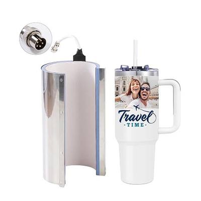 PYD Life 40 OZ Tumbler Mug Heat Press Attachment with 5 Pin for 40 OZ Tumbler with Handle Sublimation,32 OZ Sublimation Water Bottles Tumblers