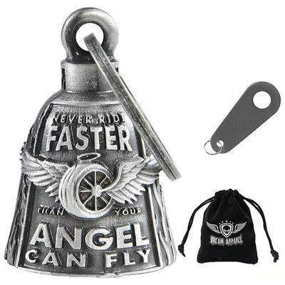 Dream Apparel Motorcycle Bells for Bikers Guardian Angel Gremlin Motorcycle Bells for Motorcycle Rider Key Chain for Luck