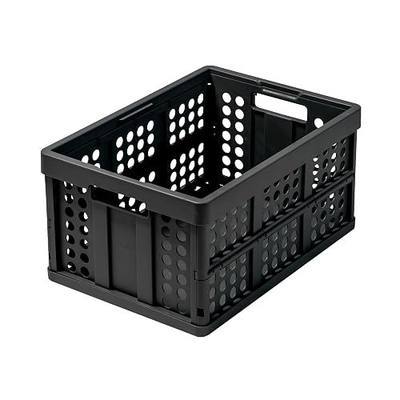 Clax® crate | folding box | basket | 48 qt (12 gal) | black